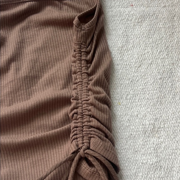 Lulu's Brown Ribbed Tank Top - Picture 5 of 5
